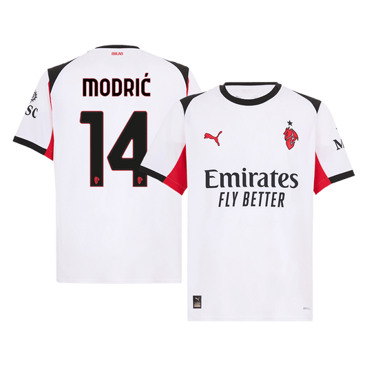 MODRIĆ #14 Φανέλα εκτός έδρας ποδοσφαίρου AC Milan 2025/26