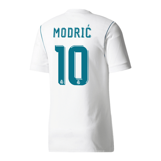 MODRIĆ #10 Real Madrid Retro Jersey Home Soccer Shirt 2017/18
