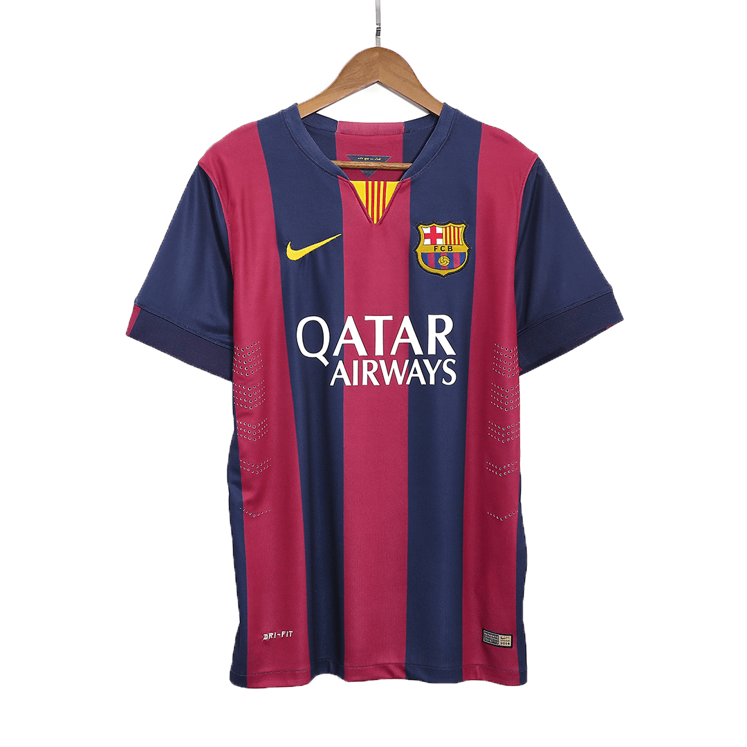 NEYMAR JR #11 Ρετρό φανέλα Barcelona για εντός έδρας ποδόσφαιρο 2014/15
