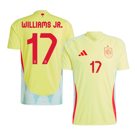 WILLIAMS JR. #17 Προσαρμοσμένη φανέλα Ισπανικής Ποδοσφαιρικής Τζέρσεϊ εκτός έδρας 2024