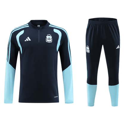 Argentina 1/4 Zip Tracksuit 2026 Kids Navy