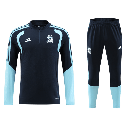 Argentina 1/4 Zip Tracksuit 2026 Kids Navy