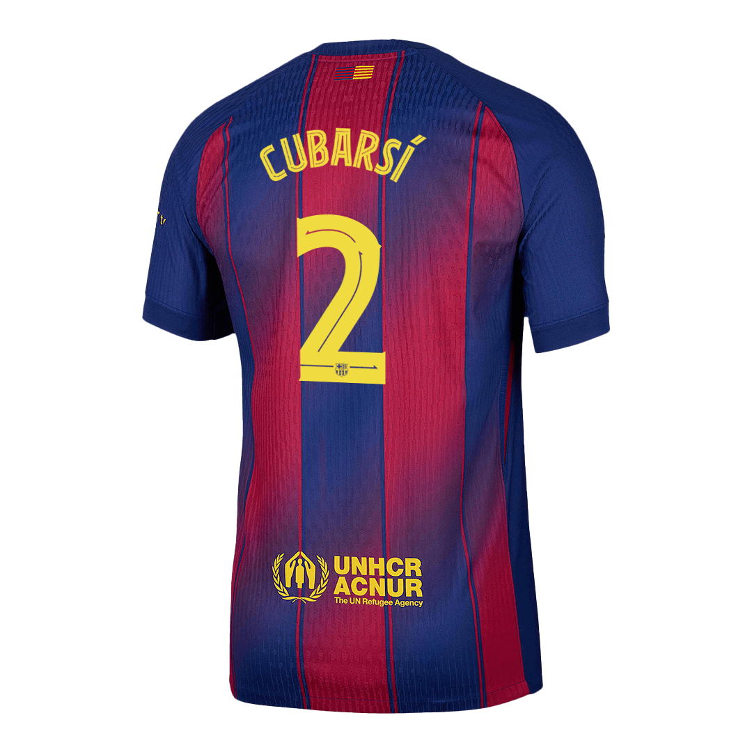 CUBARSÍ #2 Αυθεντική Φανέλα Ποδοσφαίρου Barcelona Home 2025/26 - UCL