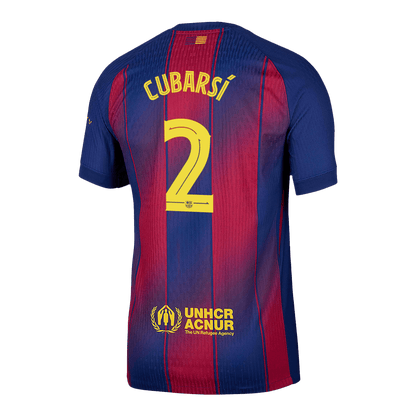 CUBARSÍ #2 Αυθεντική Φανέλα Ποδοσφαίρου Barcelona Home 2025/26 - UCL