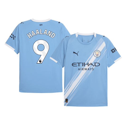 HAALAND #9 Εντός έδρας ποδοσφαιρική φανέλα Manchester City 2025/26 Μπλε