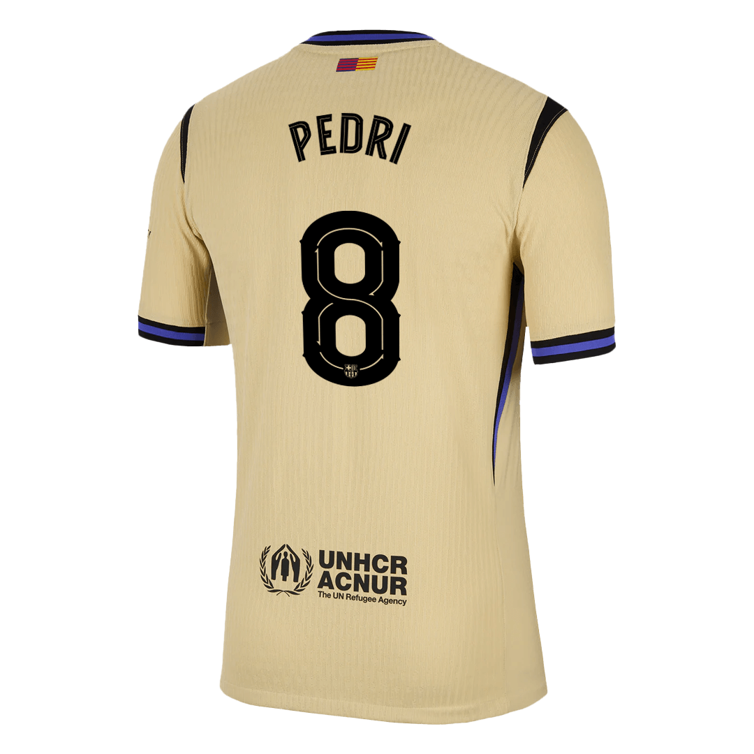 PEDRI #8 Αυθεντική Φανέλα Ποδοσφαίρου Barcelona Εκτός έδρας 2025/26 - UCL
