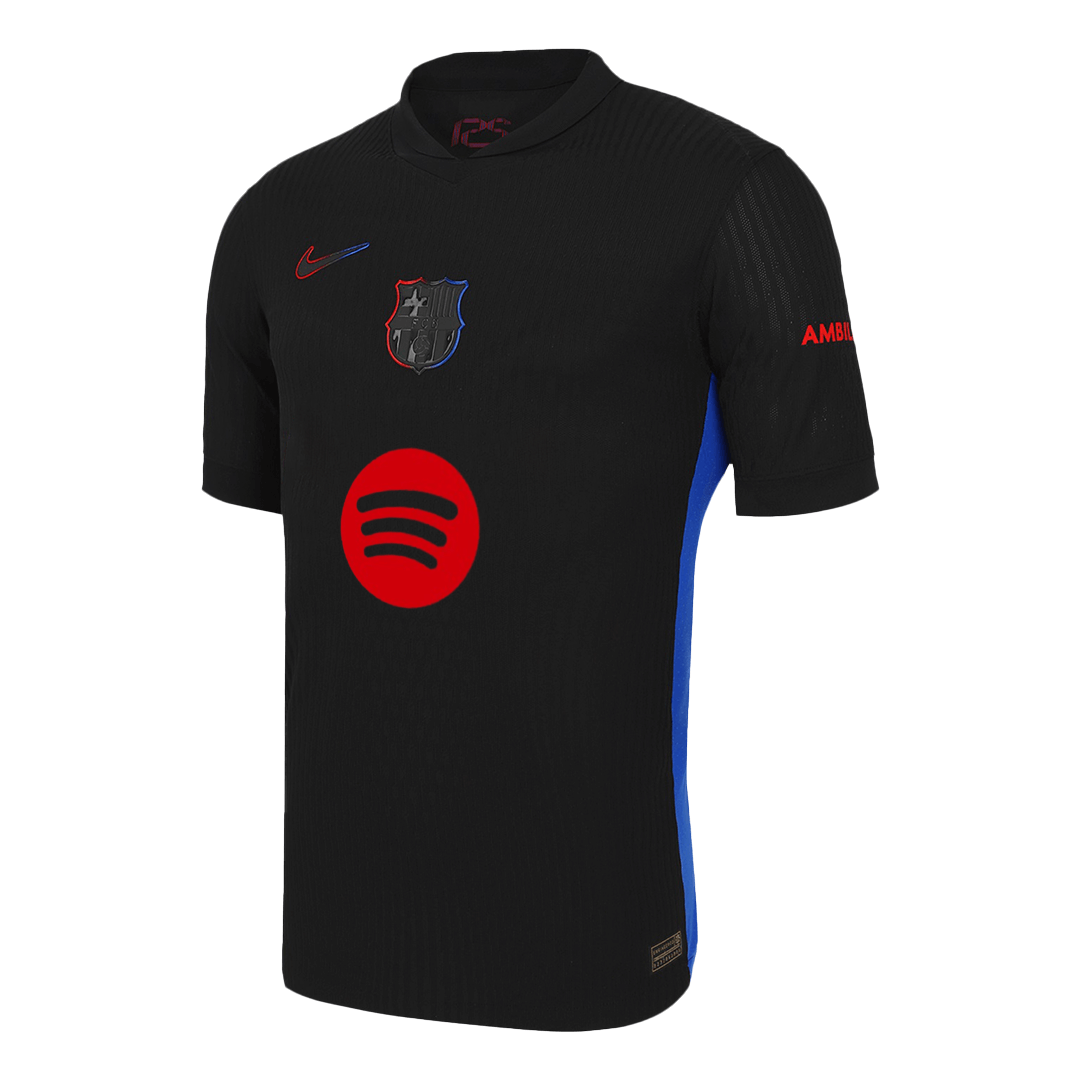 GAVI #6 Authentic Soccer Jersey Barcelona Away Shirt 2024/25 Spotify Logo Without Text