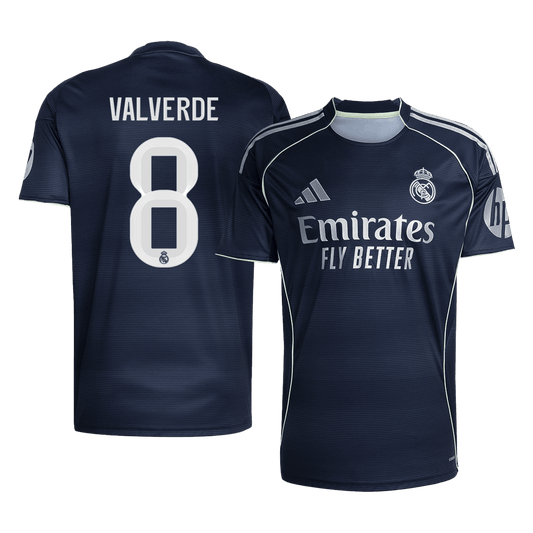 VALVERDE #8 Φανέλα ποδοσφαίρου Ρεάλ Μαδρίτης εκτός έδρας 2025/26