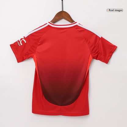 Gift-Kid's Manchester United Home Soccer Jersey (Shirt+Shorts) 2024/25
