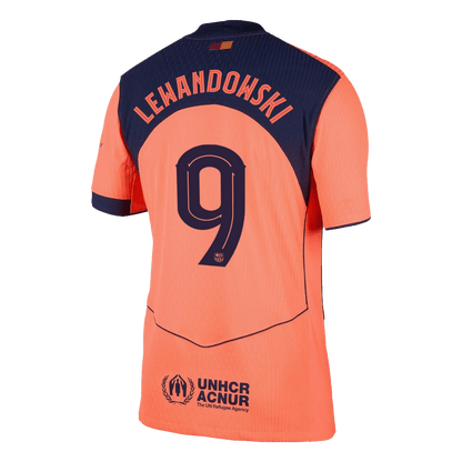 LEWANDOWSKI #9 Barcelona Third Away Authentic Soccer Jersey 2025/26 - UCL