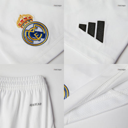 Kid's Real Madrid Home Soccer Jersey Kit (Shirt+Shorts)