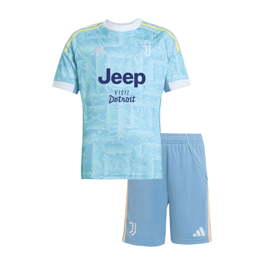 Juventus Away Kids Soccer Jerseys Kit 2025/26