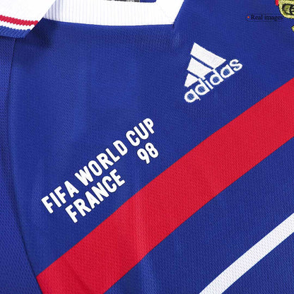 Retro HENRY #12 1998 France Home Soccer Jersey
