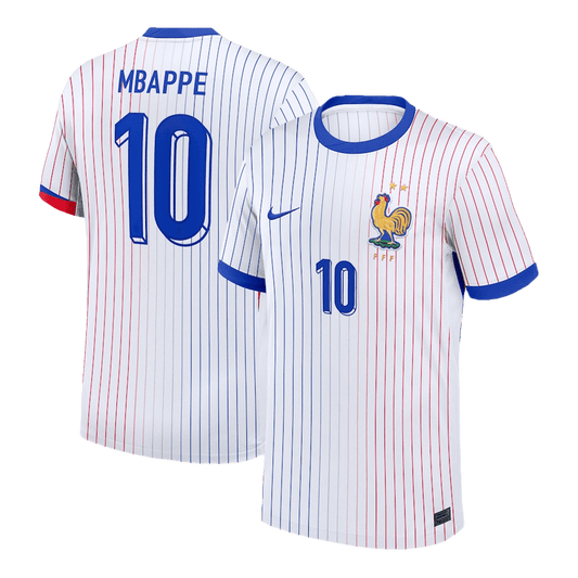 MBAPPE #10 Προσαρμοσμένη φανέλα France Soccer Jersey Away 2024