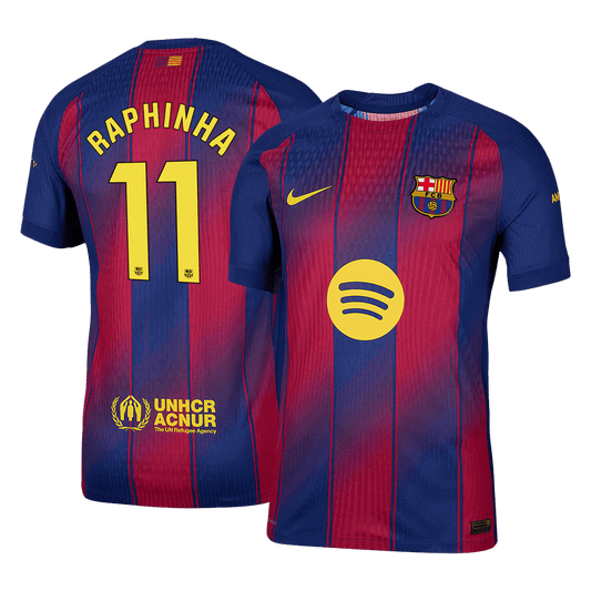 RAPHINHA #11 Αυθεντική Φανέλα Ποδοσφαίρου Barcelona Home 2025/26