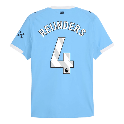 REIJNDERS #4 Manchester City Home Player Version Jersey 2025/26