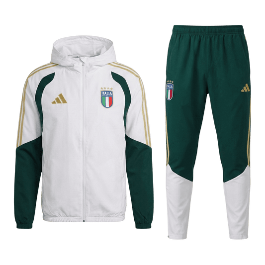 Italy Hoodie Training Tracksuit Kit(Top+Pants) 2026 White