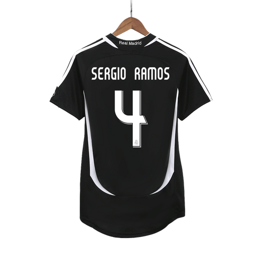 Ρεάλ Μαδρίτης Ρετρό φανέλα Εκτός 2006/07 SERGIO RAMOS #4