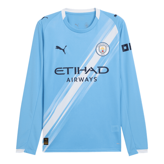 Manchester City Home Long Sleeve Jersey 2025/26