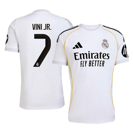 VINI JR. #7 Φανέλα εντός έδρας ποδοσφαίρου Ρεάλ Μαδρίτης 2025/26
