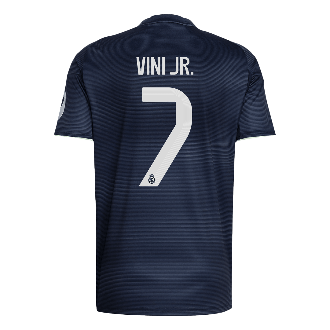 VINI JR. #7 Φανέλα εκτός έδρας ποδοσφαίρου Ρεάλ Μαδρίτης 2025/26