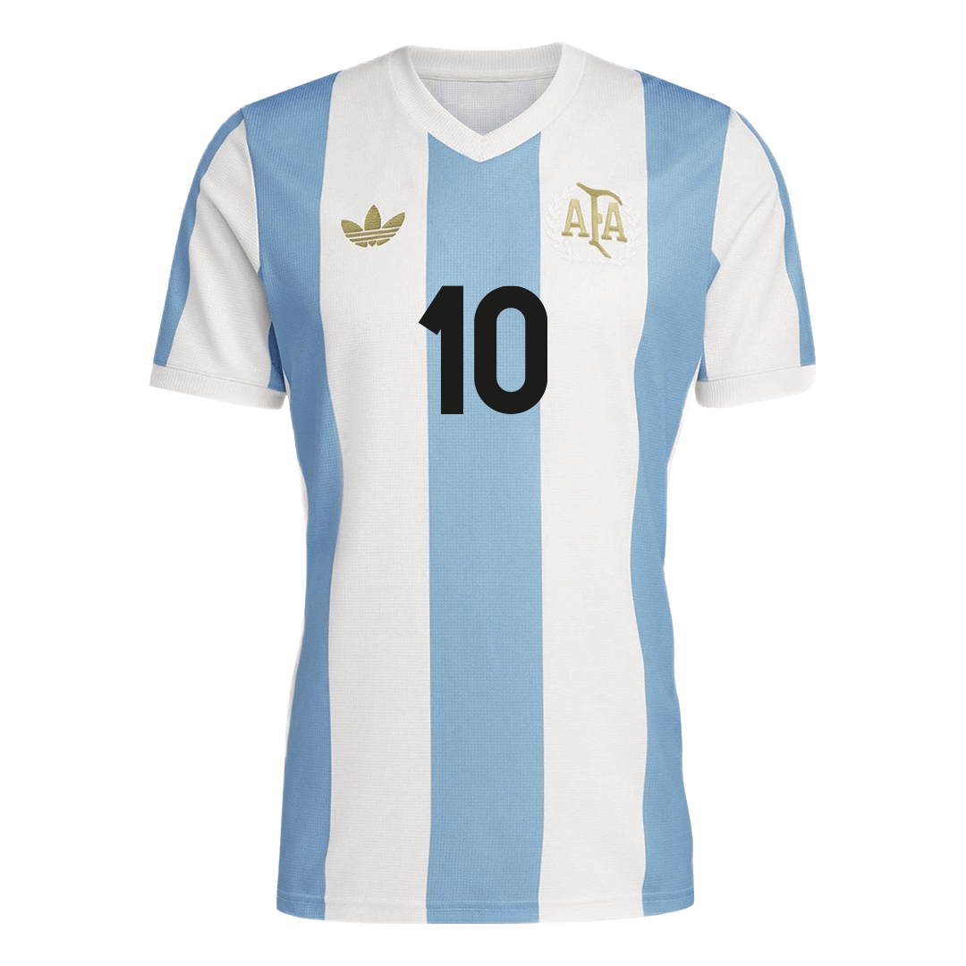 MESSI #10 Προσαρμοσμένη φανέλα φανέλα ποδοσφαίρου Αργεντινής 2024 50η επέτειος