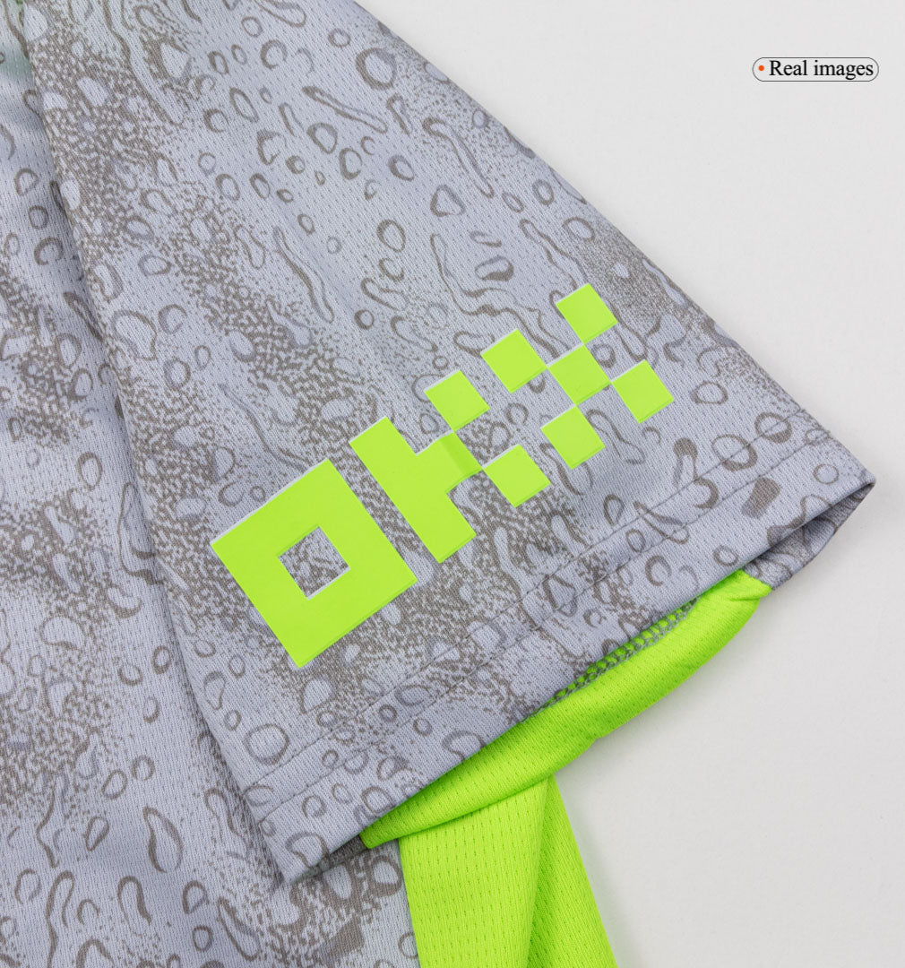 Παιδική Φανέλα Μάντσεστερ Σίτι Τρίτης Εμφάνισης (Φανέλα+Σορτς+Κάλτσες) 25/26 Γκρι