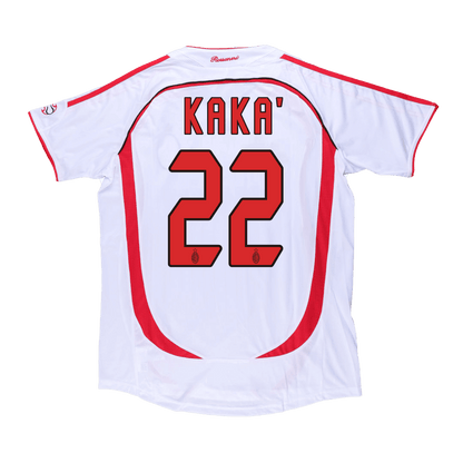 Vintage Soccer Jersey KAKA' #22 AC Milan Away 2006/07-UCL