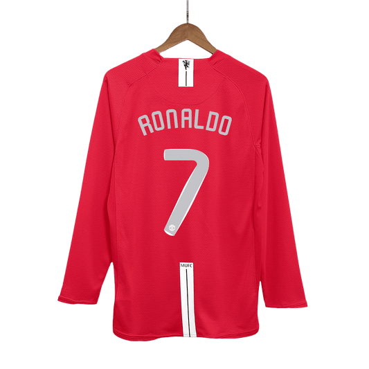 RONALDO #7 Manchester United Retro Jersey Home Soccer Shirt 2007/08 - UCL Final