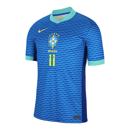 Προσαρμοσμένη φανέλα RAPHINHA #11 Brazil Soccer Jersey Away 2024