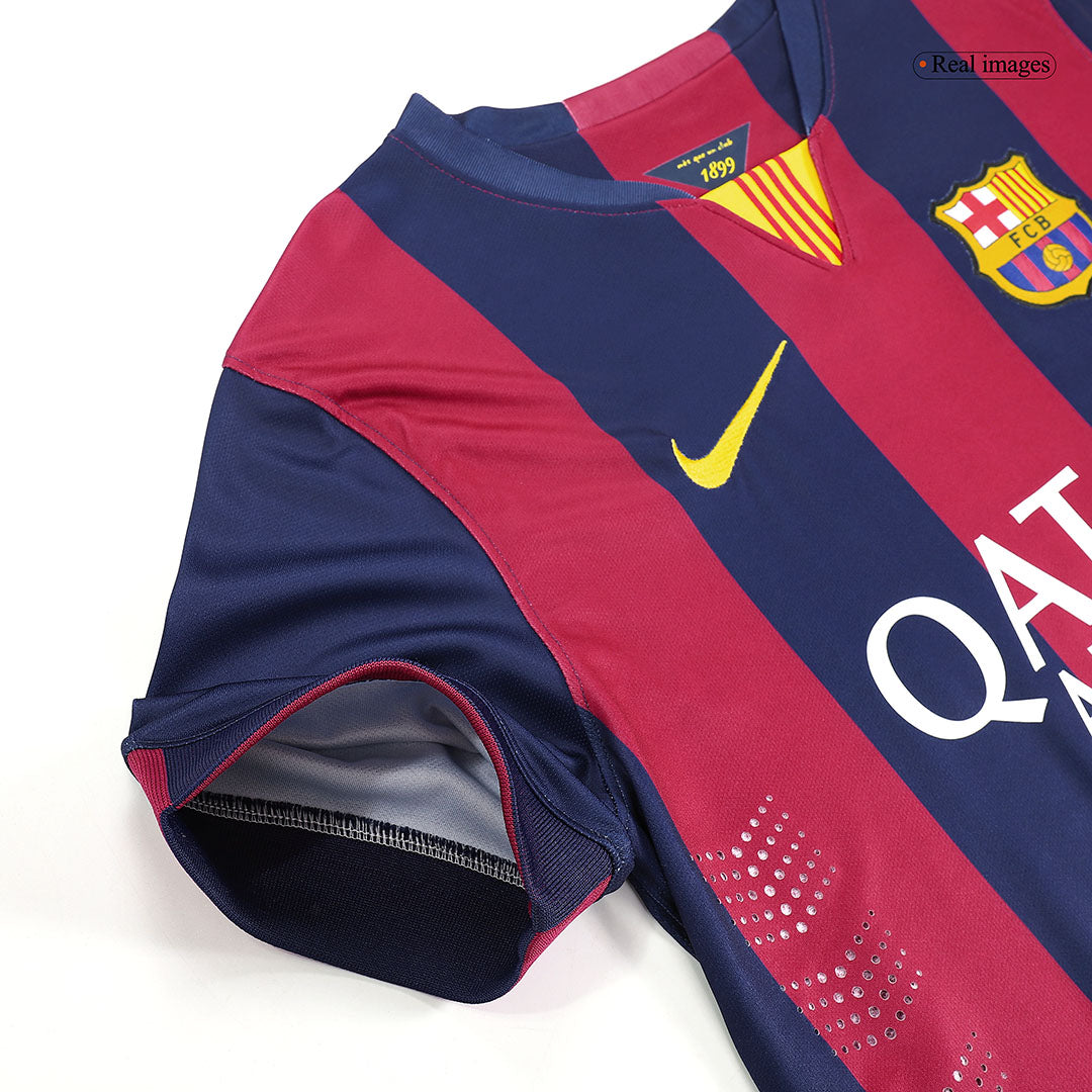NEYMAR JR #11 Ρετρό φανέλα Barcelona για εντός έδρας ποδόσφαιρο 2014/15