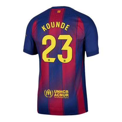 Μπαρτσελόνα φανέλα Εντός 2025/26 KOUNDE #23 - Match Version