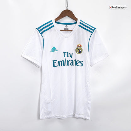 SERGIO RAMOS #4 Real Madrid Retro Jersey Home Soccer Shirt 2017/18