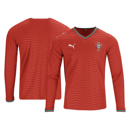 Portugal Home Long Sleeve Player Version Jersey World Cup 2026