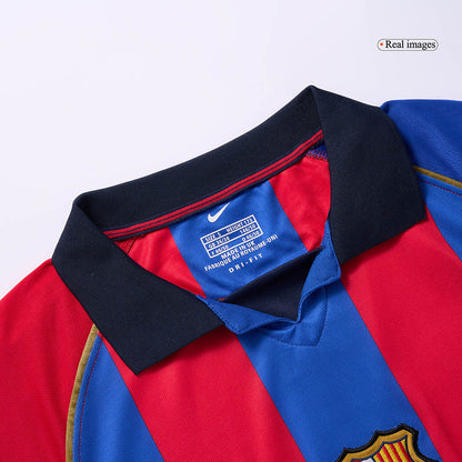 XAVI #6 Ρετρό φανέλα Barcelona για εντός έδρας ποδόσφαιρο 2001/02