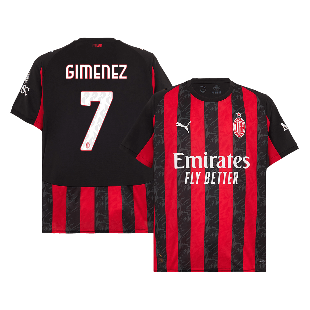 Μπανέλα ανδρών AC Milan GIMENEZ #7 εντός έδρας ποδοσφαίρου 2025/26