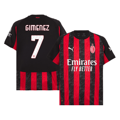Μπανέλα ανδρών AC Milan GIMENEZ #7 εντός έδρας ποδοσφαίρου 2025/26