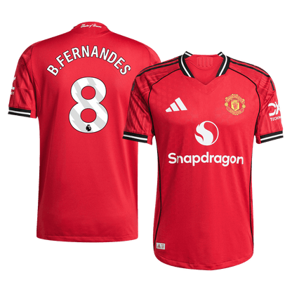 B.FERNANDES #8 Αυθεντική ποδοσφαιρική φανέλα Manchester United εντός έδρας 2025/26