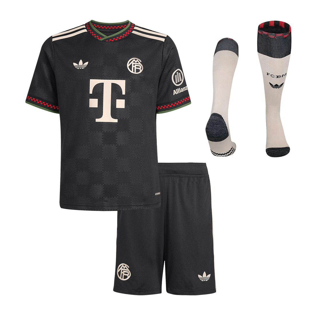 Bayern Munich Third Away Kids Soccer Jerseys Full Kit 2025/26