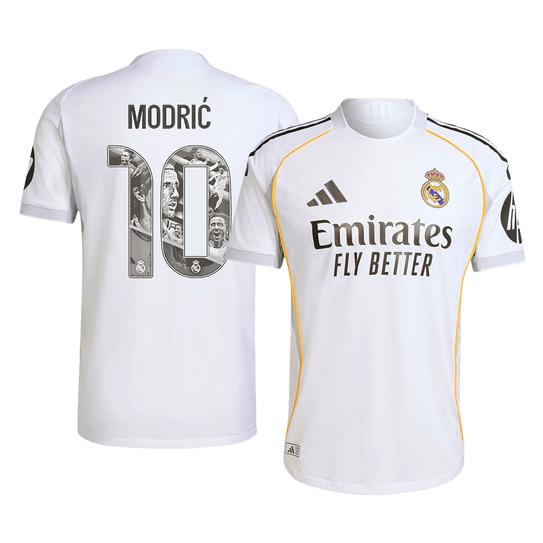 Ειδική αυθεντική φανέλα εντός έδρας Real Madrid 2025/26 με το όνομα MODRIC #10