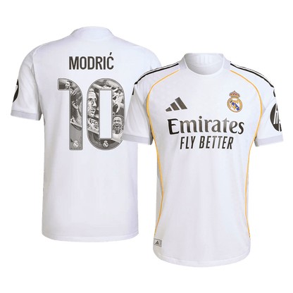 Ειδική αυθεντική φανέλα εντός έδρας Real Madrid 2025/26 με το όνομα MODRIC #10