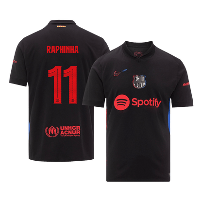 RAPHINHA #11 Barcelona Soccer Jersey Away Shirt 2024/25 - UCL