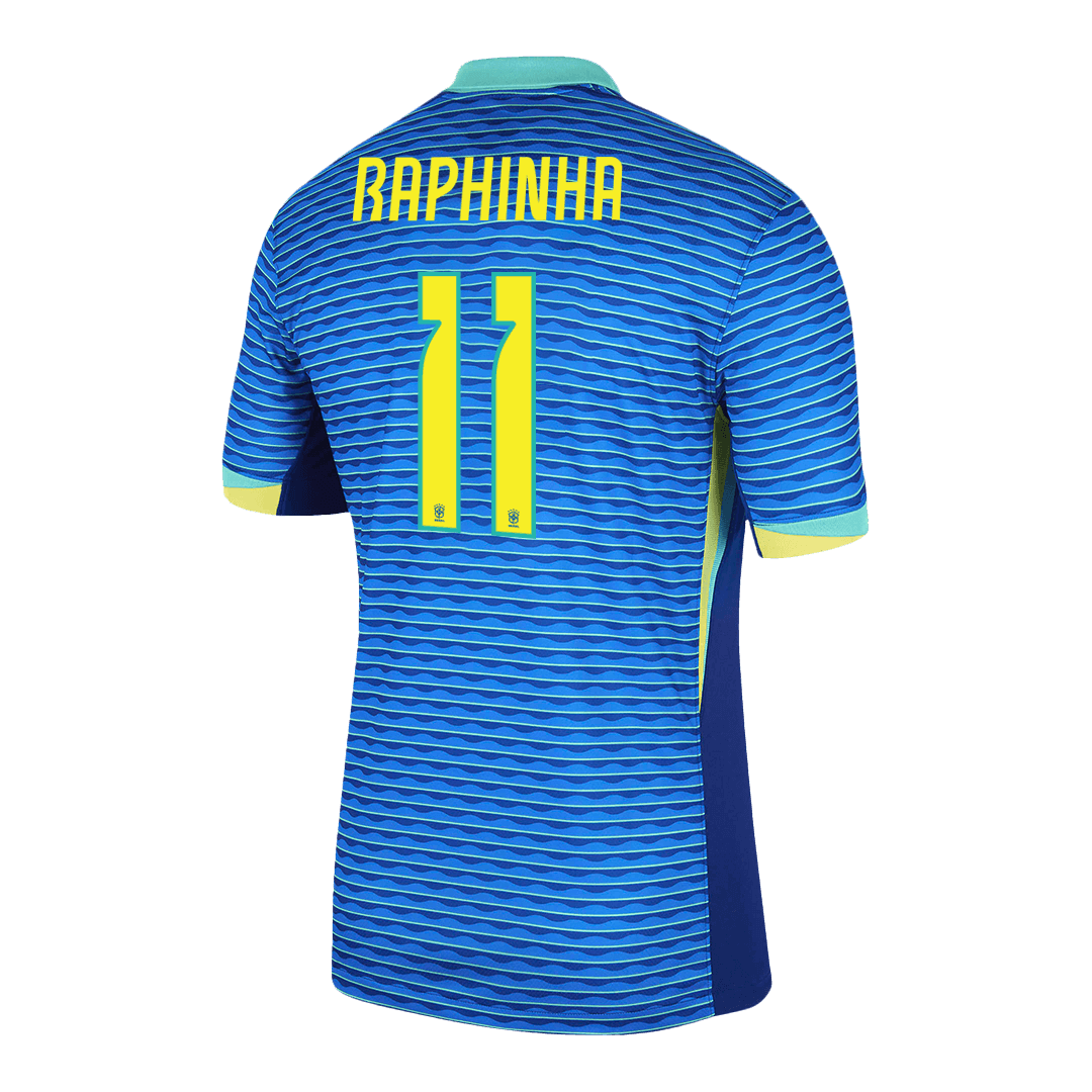 Προσαρμοσμένη φανέλα RAPHINHA #11 Brazil Soccer Jersey Away 2024