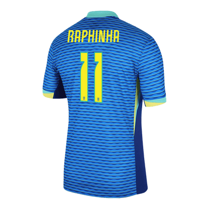 Προσαρμοσμένη φανέλα RAPHINHA #11 Brazil Soccer Jersey Away 2024