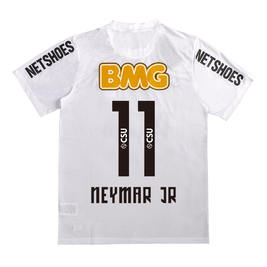 NEYMAR JR #11 Santos FC Retro Jersey Home Soccer Shirt 2012
