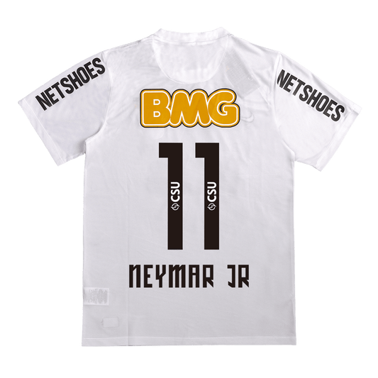 NEYMAR JR #11 Santos FC Retro Jersey Home Soccer Shirt 2012