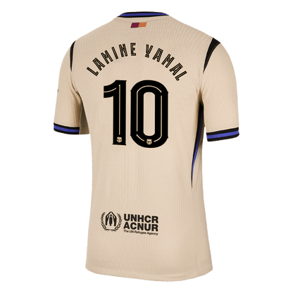 LAMINE YAMAL #10 Barcelona Away Authentic Soccer Jersey 2025/26 - UCL