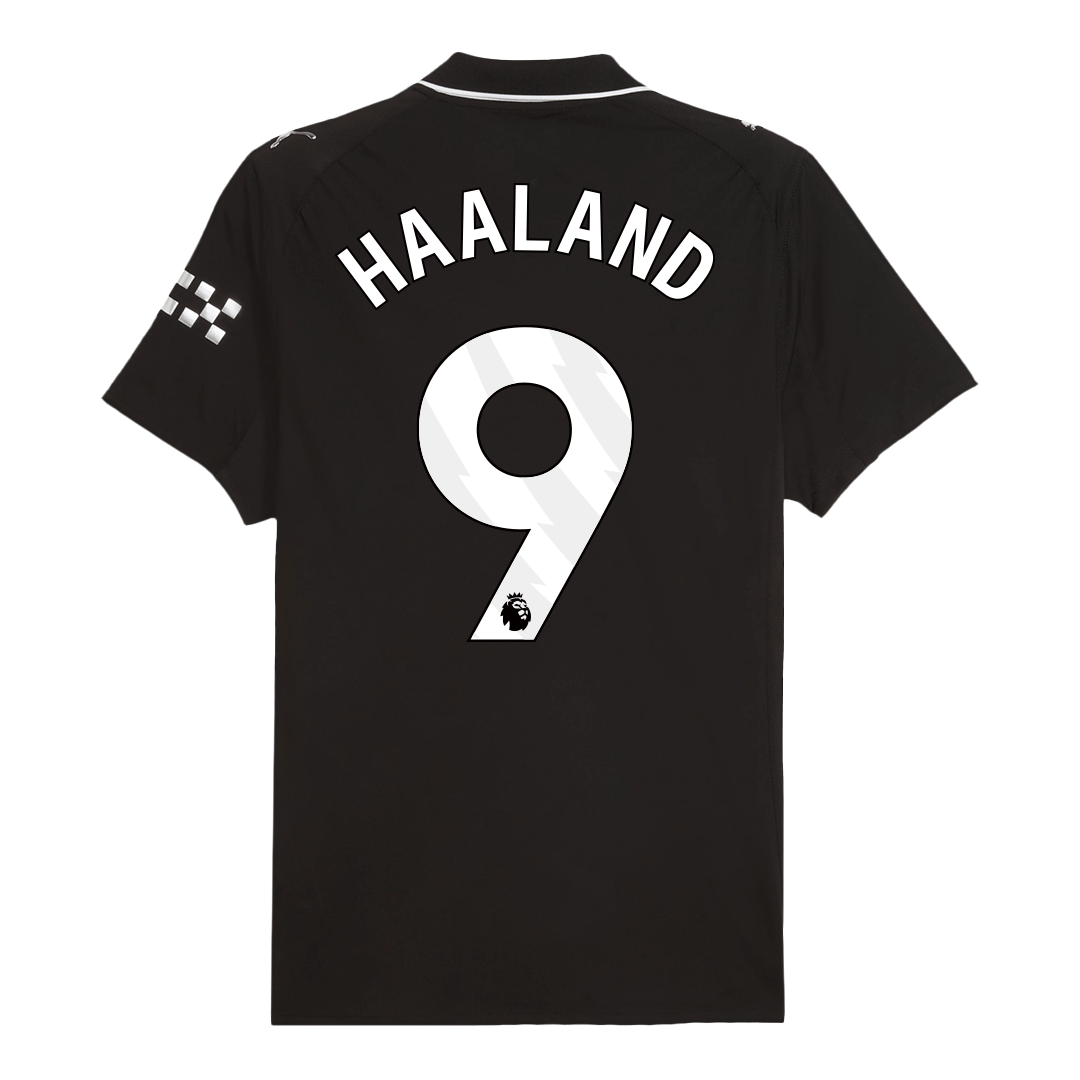Μάντσεστερ Σίτι φανέλα Εκτός 2025/26 HAALAND #9 - Match Version