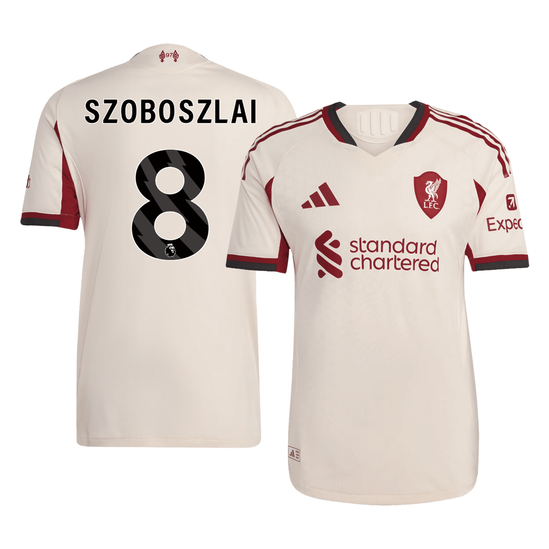 Λίβερπουλ φανέλα Εκτός 2025/26 SZOBOSZLAI #8 - Match Version