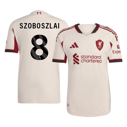 Λίβερπουλ φανέλα Εκτός 2025/26 SZOBOSZLAI #8 - Match Version